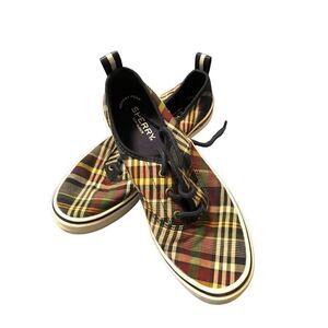 Sperry Plaid Dockside Sneakers NWOB